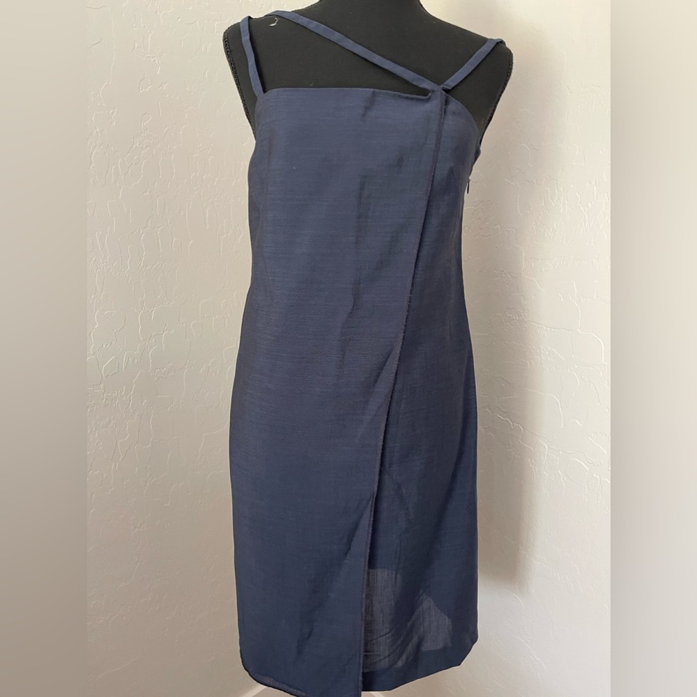 Alberta Ferretti asymmetrical linen shift